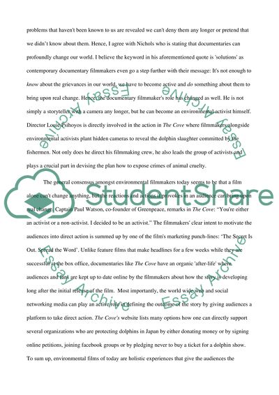 How Environmental Documentaries Have Developed from the Ethnographic