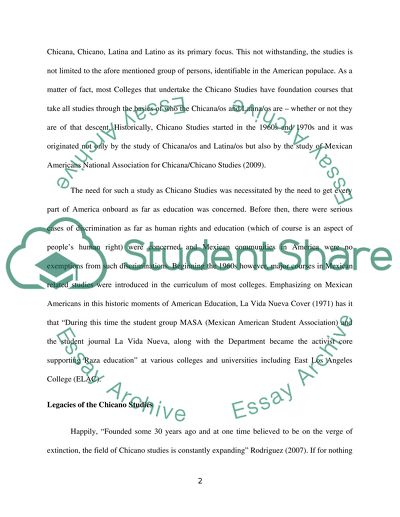 Chicano study mexican-american