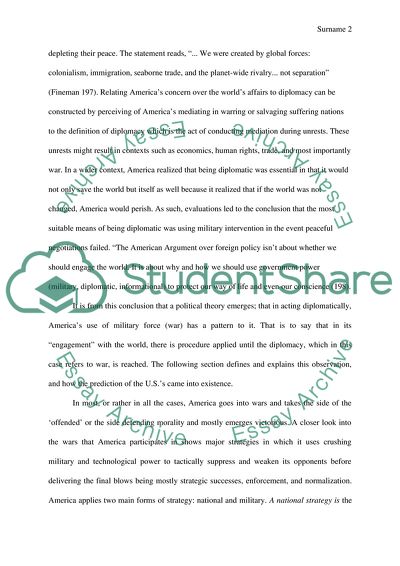 America: War and Diplomacy