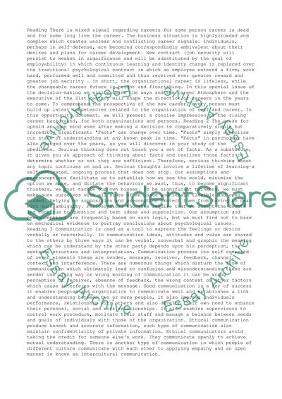 Organization Career Opportunism in Modern Business