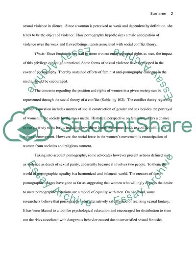 Feminism and Pornography