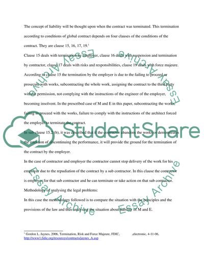 Liabilities of Contractor and Employer