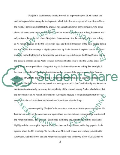 Control Room: Al Jazeeras Perspective on the War in Iraq