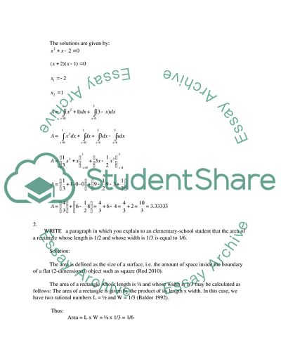 Calculus Problems and Tasks