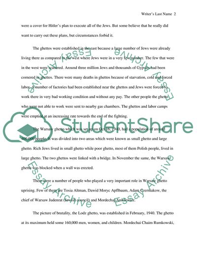 Daily Life in the Guettos