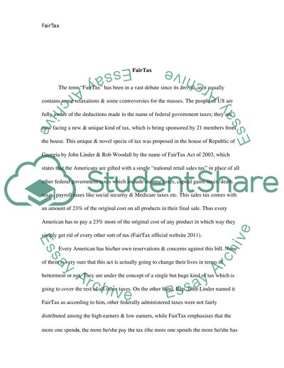 Fair Taxes in Context of Macroeconomics and Microeconomics