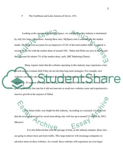 Assessment of a social networking company