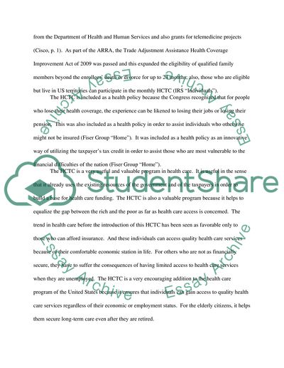 Health care premium tax credits