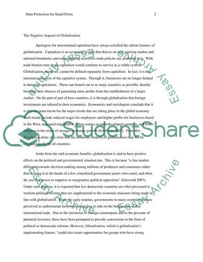 The Negative Aspects of Globalisation