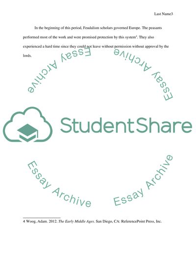 Europe in the Early Middle Ages