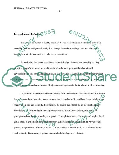 Personal Impact Reflection