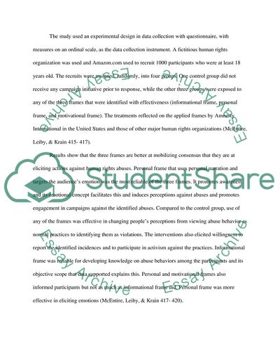 Human Rights Organizations as Agents of Change