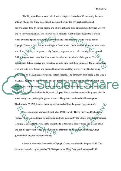 History of the Olympic Games