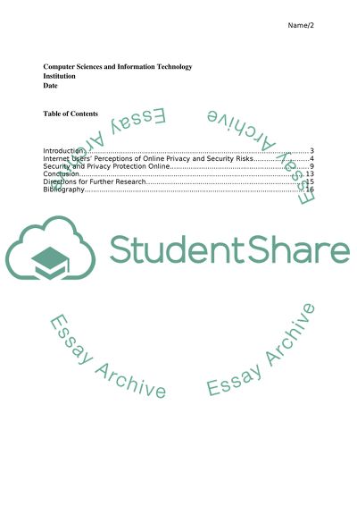 Computer Sciences and Information Technology