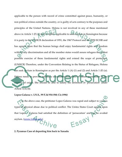 Refugees and Human Rights