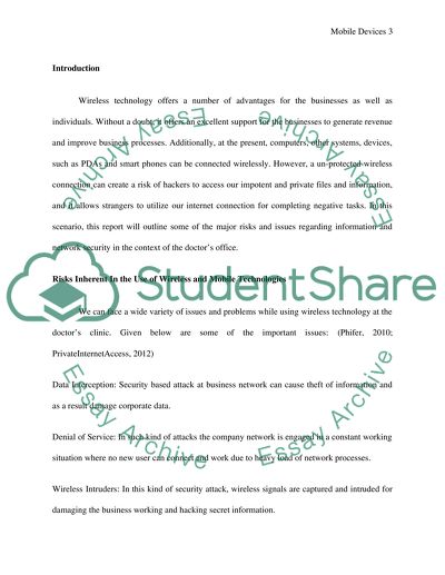 Case Study 1: Mobile Devices