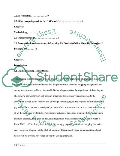 Changing Behavior of Students to Online Shopping