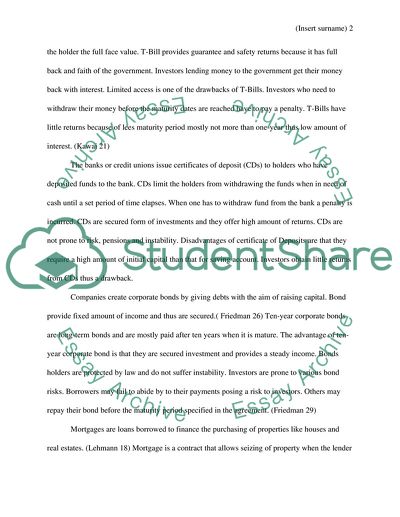 Financial Markets & institutions