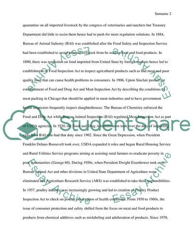 The US Department of Agriculture