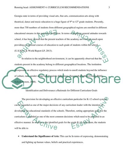 Development of a Dynamic Curriculum