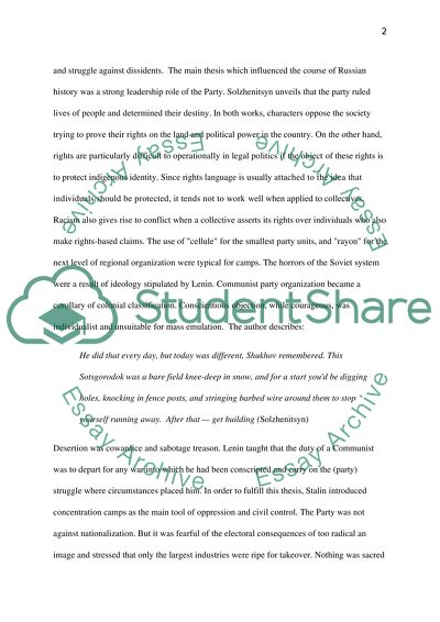 Comparing the Narrative Structure of Matigari, and One Day in the Life of Ivan Denisovich