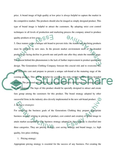 clothing business essay