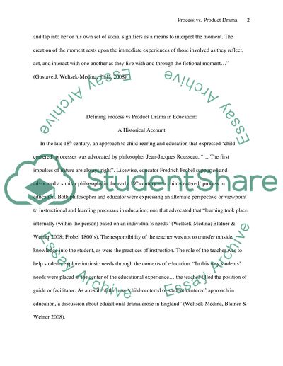 Process vs Product Drama in Education