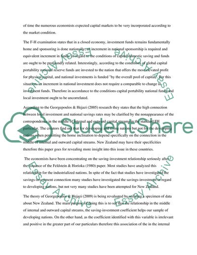 Credibility of Feldstein & Horioka Puzzle for New Zealand Economy