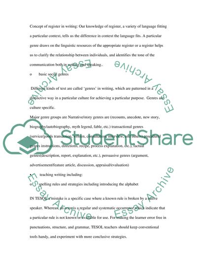 Teaching English to Speakers of Other Languages