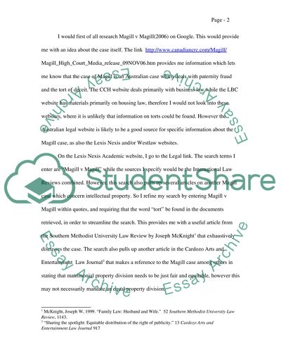 The Importance of the Magill Case in the Area of Inter Spousal Torts