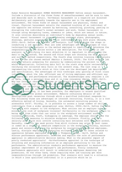 Human Resource Management