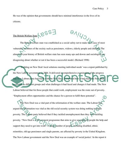 Introduction to Care Policy