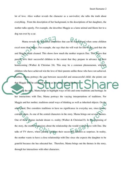 Literary Analysis of Short Story