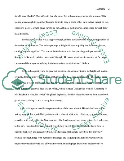 Secrets in Frank Stockton Text