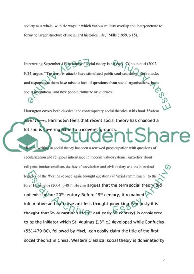 Contemporary Social Theory