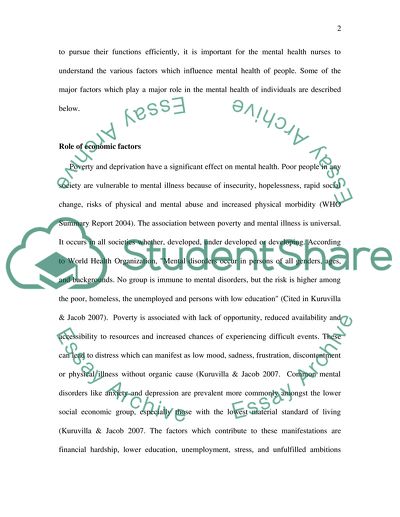 The Role of Nurses in the Assessment and Treatment of Mental Health Patients