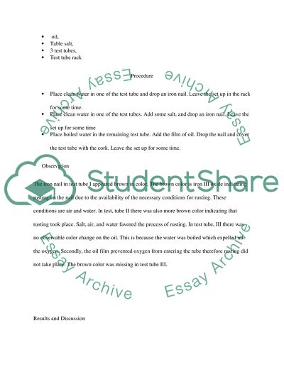 Metals and corronslon