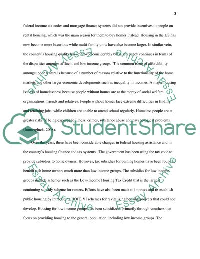 The Book Housing Policy in the United States