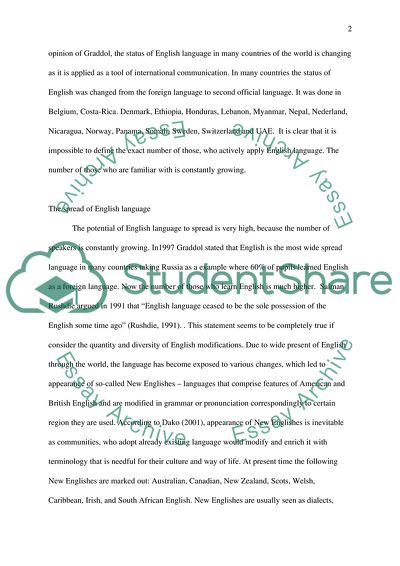 English as a Global Language