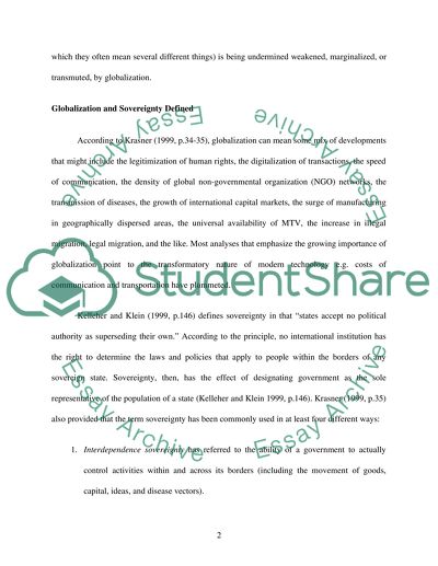 Globalization and Nation State