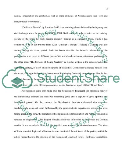 Point of View of Gullivers Travels and The Sorrows of Young Werther