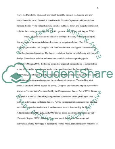 Federal Budget of the USA