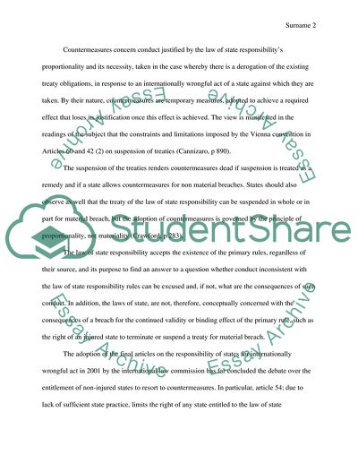 The Law of State Responsibility