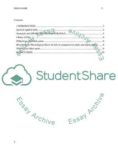 Polo Game in the United States