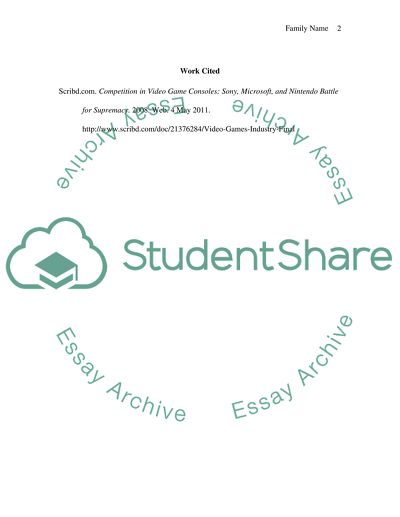 Video Game Industry Case: