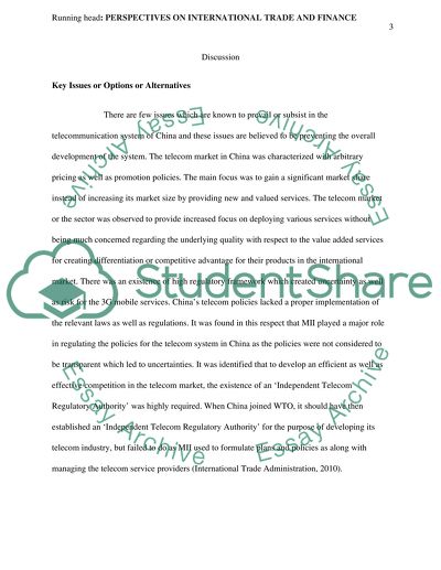 Perspectives on International Trade and Finance