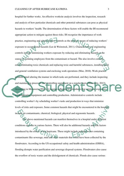 Case Study: Cleaning up After Hurricane Katrina