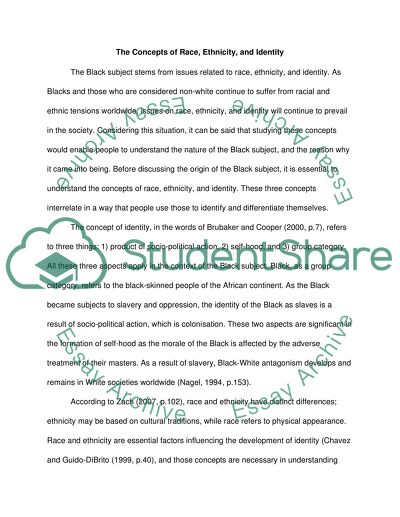 An Analysis of the Black Race