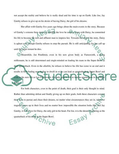 Joe Pendleton and Jay Gatsby