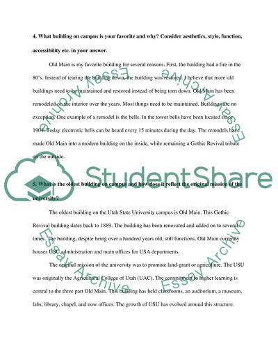 Architecture of Building on Campus